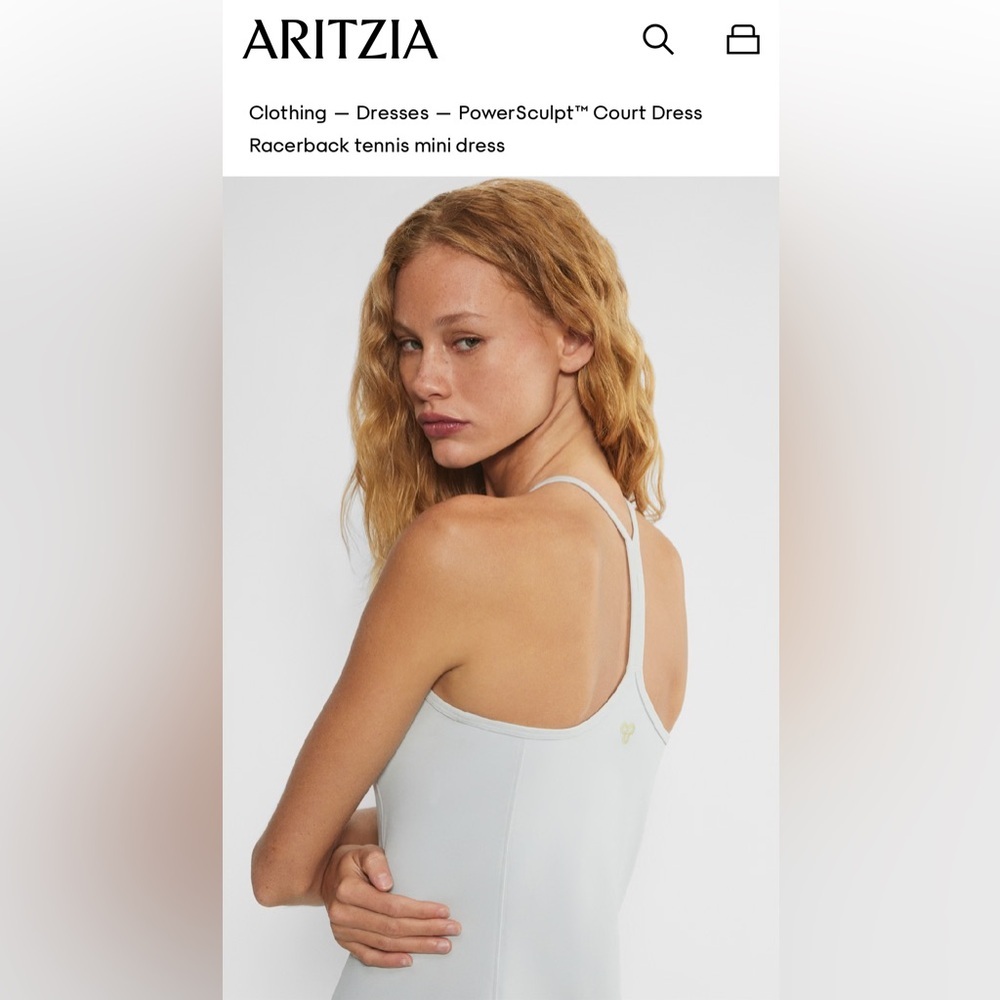 NWT Aritzia Elegant Light Blue Women's Tennis Dress - Picture 4 of 10